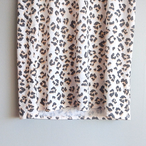 NWT Lucky Brand Fall Animal Print Leapord T-Shirt Dress - Picture 3 of 4